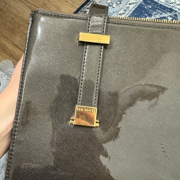 TED BAKER LEXIA HANDLE BAG OLIVE GREEN - Picture 10 of 10